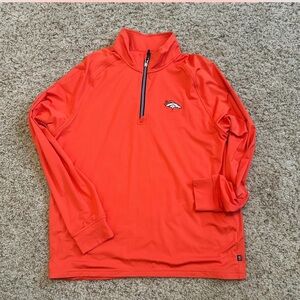 Cutter & Buck Denver Broncos 1/4 zip - size L.